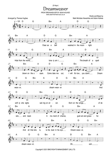 Dreamweaver (arr. Thomas Hughes)