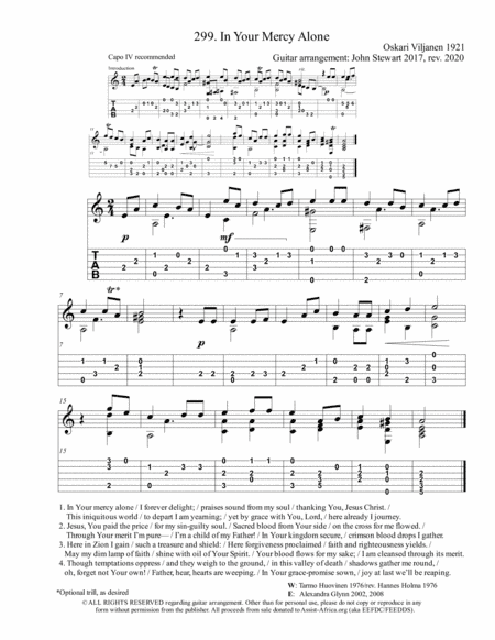 299 In Your Mercy Alone (arr. John Stewart 2017, rev. 2020)
