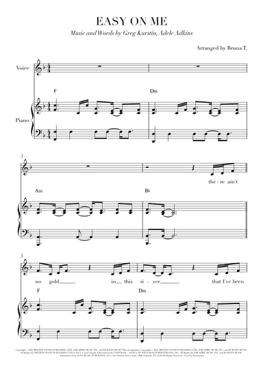 Easy On Me (arr. Bruna T.)