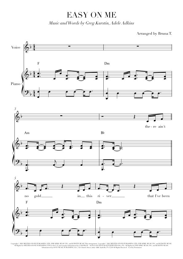 Easy On Me (arr. Bruna T.)