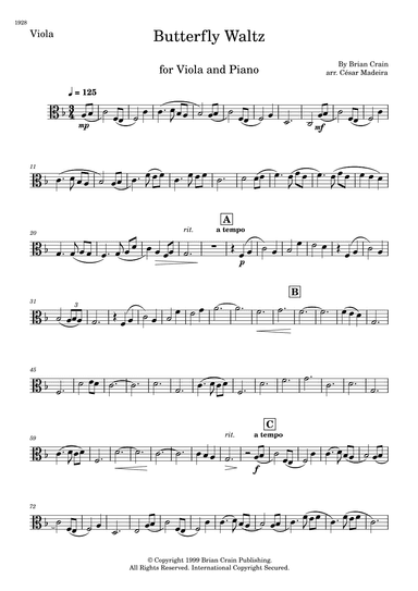 Butterfly Waltz (arr. César Madeira)