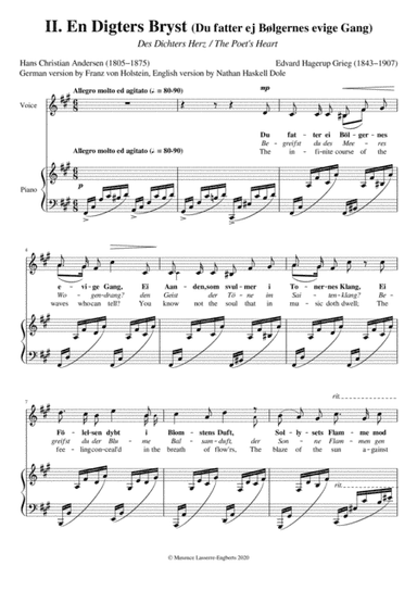 Du fatter ej Bølgernes evige Gang [Medium Voice; Key: F#m (Original)] (arr. Maxence Lasserre-Engberts)