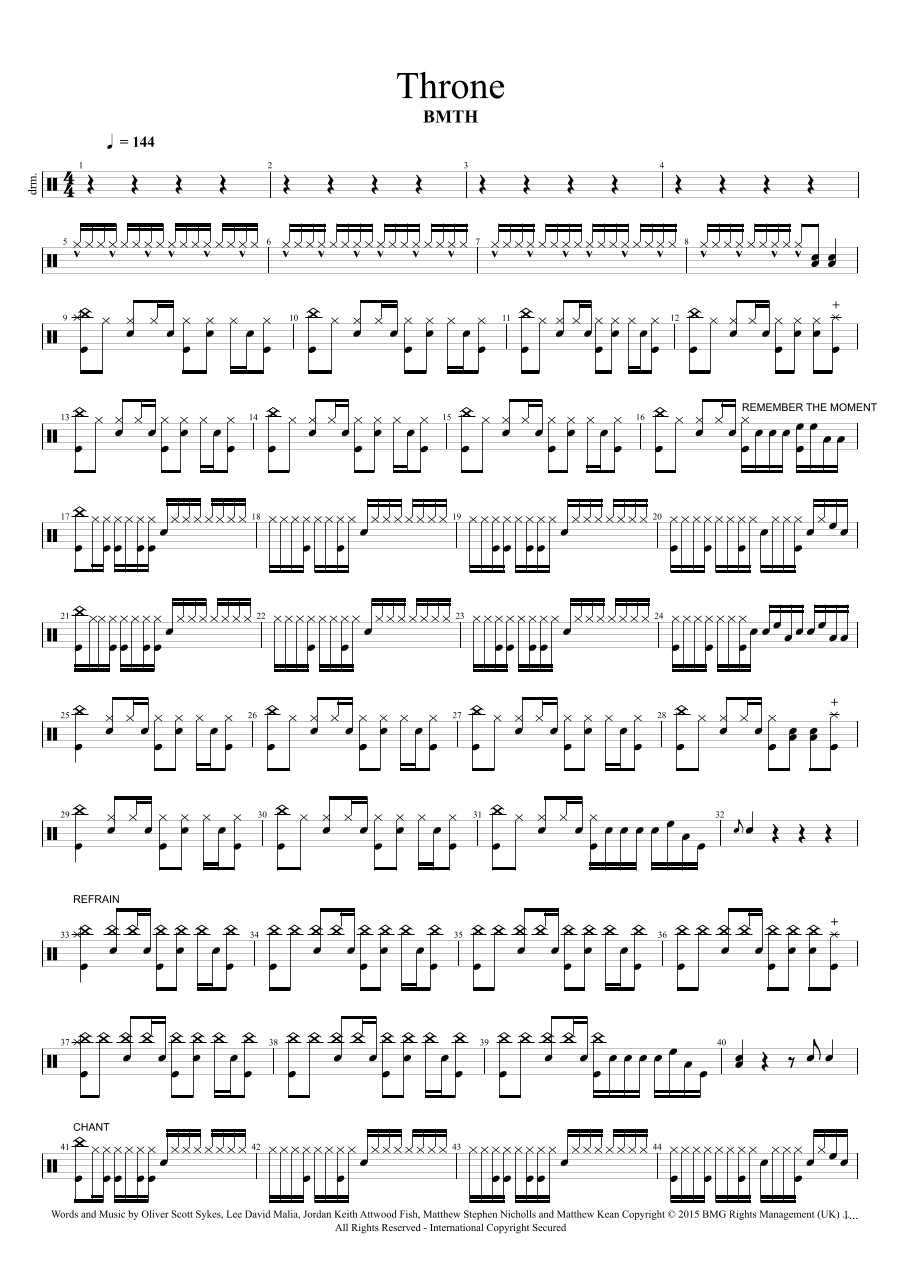 Throne (arr. Cyril Mayer)