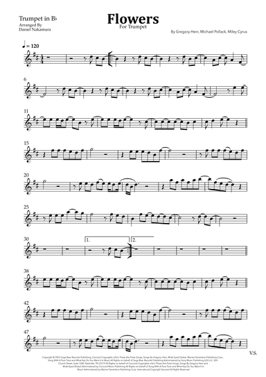 Flowers (arr. Daniel Nakamura)