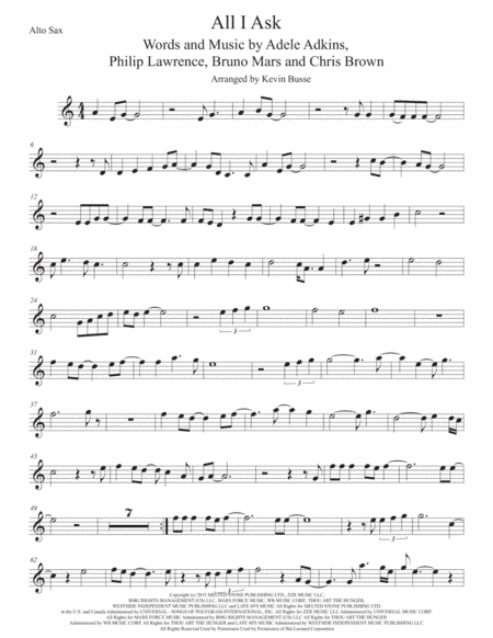 All I Ask (arr. Kevin Busse)