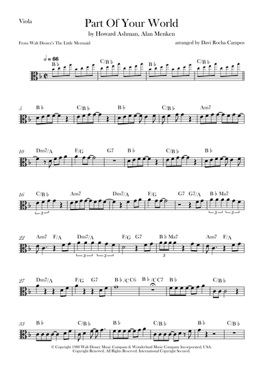 Part Of Your World (arr. Davi Rocha Campos)