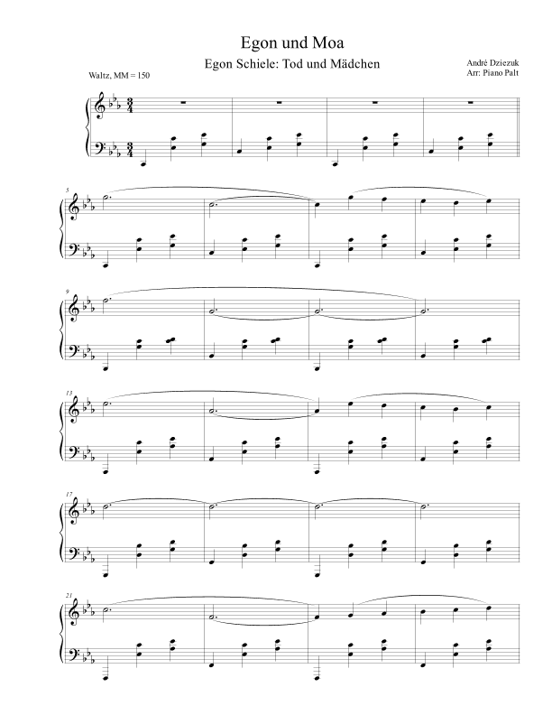 Egon And Moa (arr. Piano Palt)