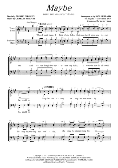 Maybe (arr. Sam Hubbard)
