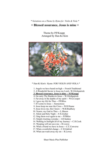 Blessed Assurance, Jesus is mine (For Violin and Viola) (arr. Han-Ki Kim)