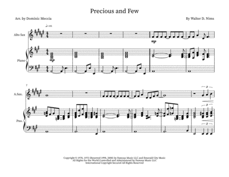 Precious And Few (arr. Dominic Meccia)