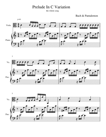 Prelude in C Variation