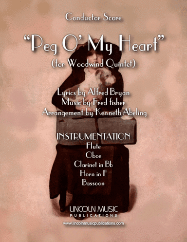 Peg O My Heart (for Woodwind Quintet) (arr. Kenneth Abeling)