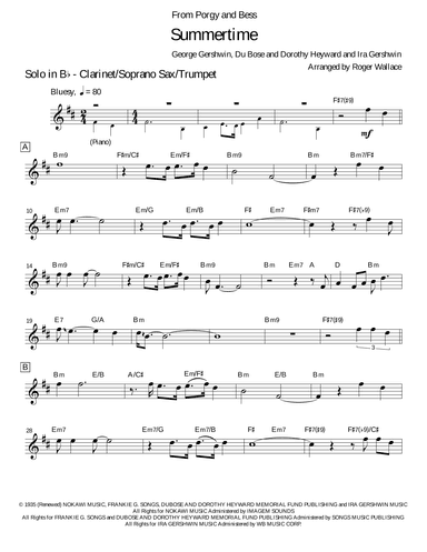 Summertime (arr. Roger Wallace)