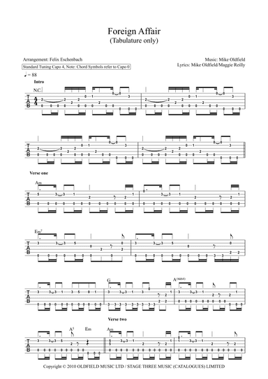 Foreign Affair (arr. Felix Eschenbach)