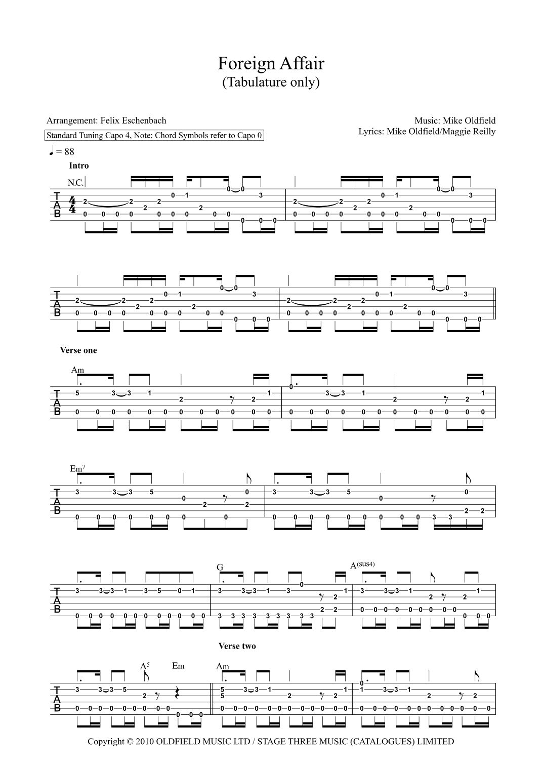 Foreign Affair (arr. Felix Eschenbach)