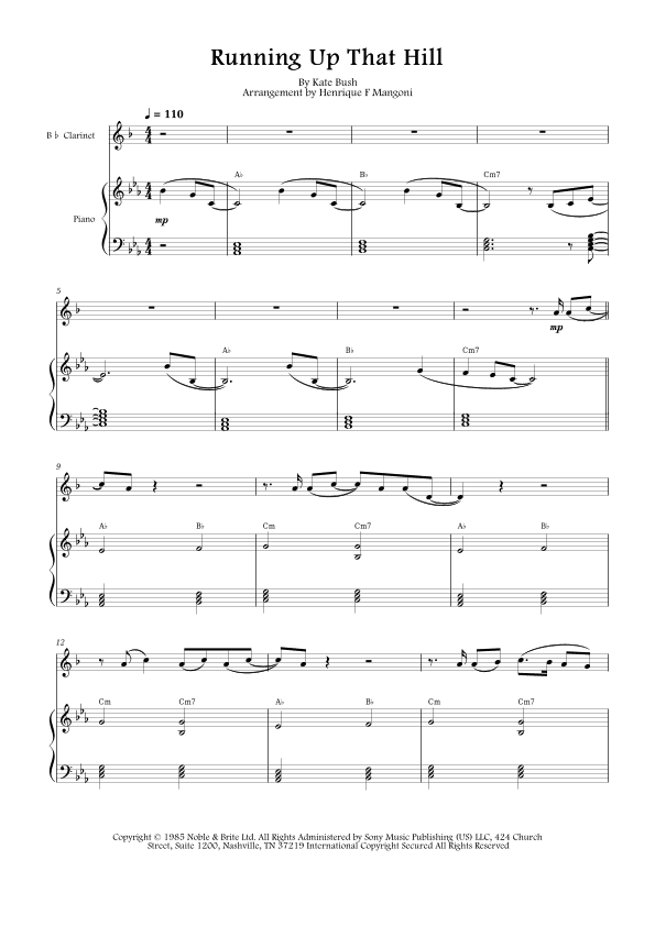 Running Up That Hill (arr. Henrique F Mangoni)