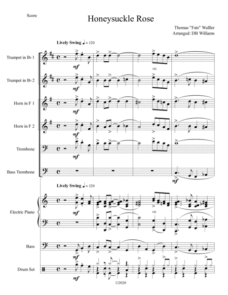 Honeysuckle Rose (arr. DB Williams)
