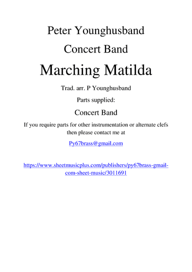 Waltzing Matilda (Marching Matilda) (arr. Peter Younghusband)
