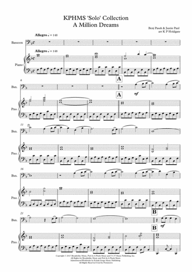 A Million Dreams (arr. Kevin P Holdgate)