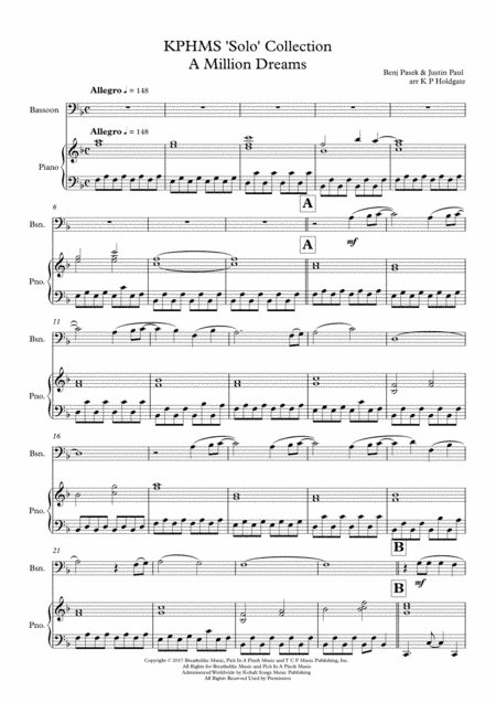 A Million Dreams (arr. Kevin P Holdgate)