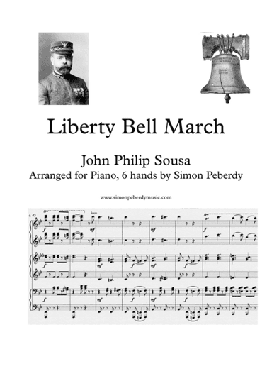 Liberty Bell March arranged for piano 6 hands (arr. Simon Peberdy)
