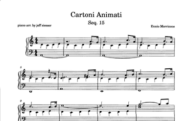Cartoni Animati (arr. jeff siesser)