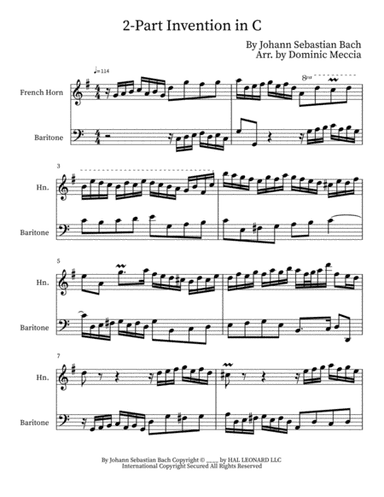 Two-part Invention In C (arr. Dominic Meccia)