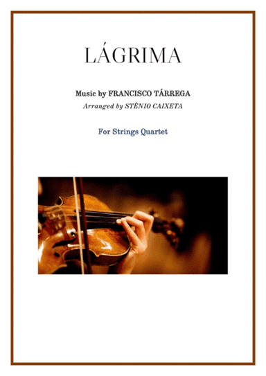 LÁGRIMA (arr. Stênio Caixeta)