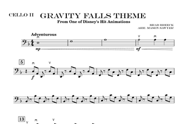 Gravity Falls (main Theme) - Score Only (arr. Mason Sawyer)
