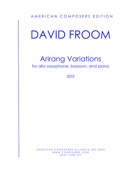 [Froom] Arirang Variations