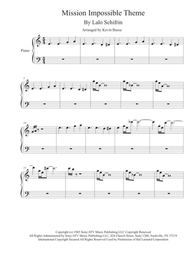 Mission: Impossible Theme  from the Paramount Television Series MISSION: IMPOSSIBLE (arr. Kevin Busse)