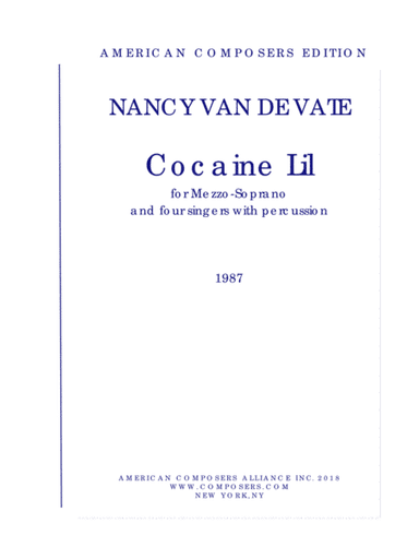[Van de Vate] Cocaine Lil