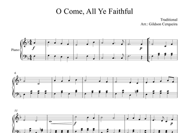 O Come, All Ye Faithful (Adeste Fidelis) (arr. Gildson Cerqueira)