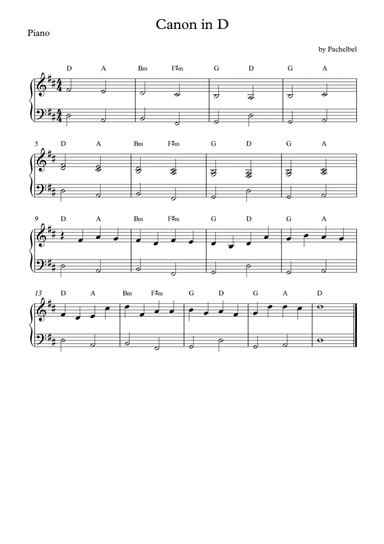 Canon in D (arr. Wesley S. SIlva)