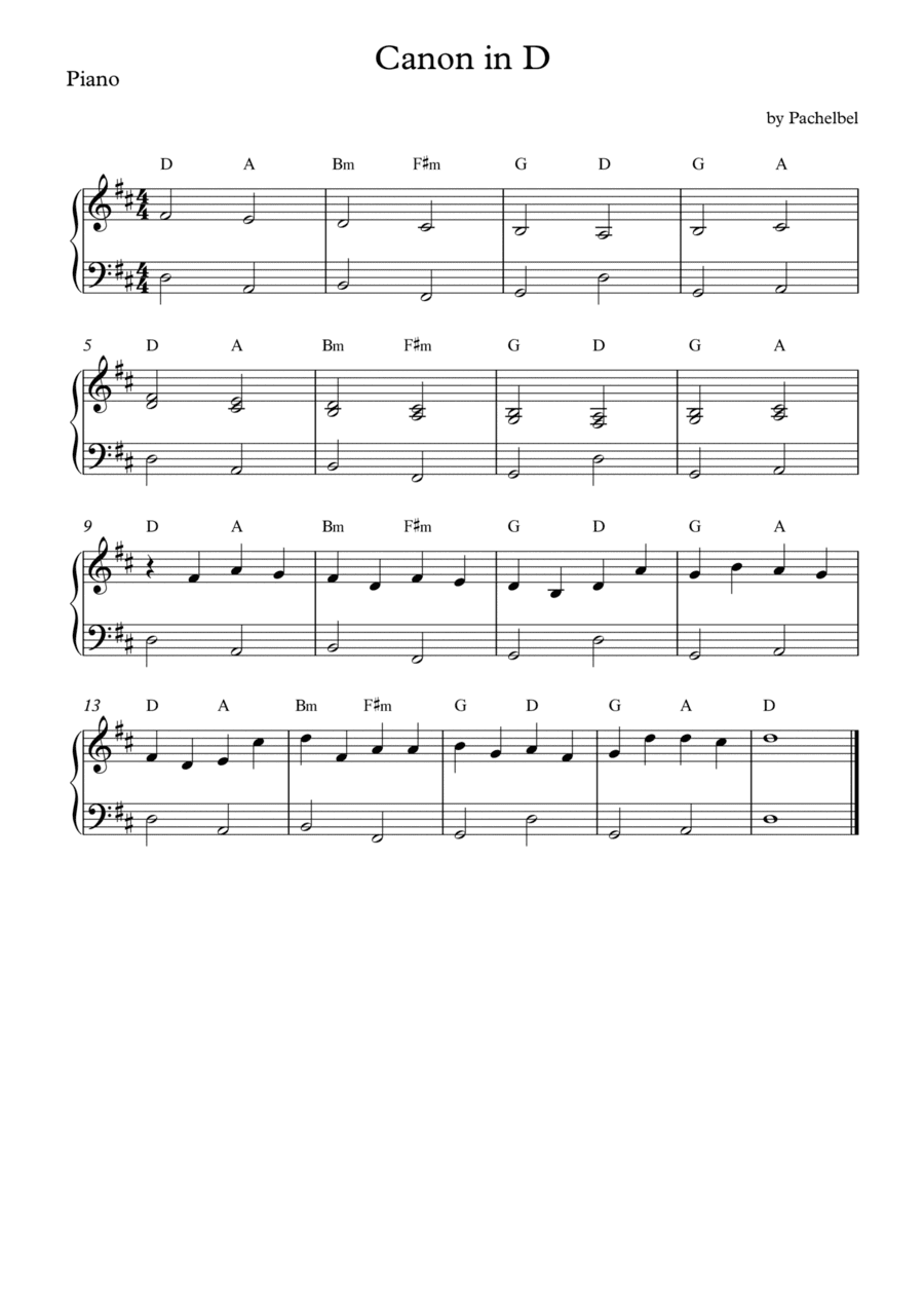 Canon in D (arr. Wesley S. SIlva)