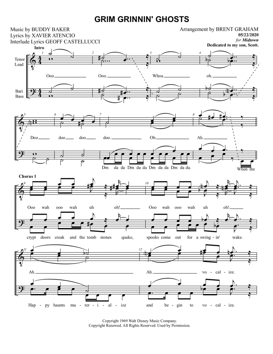 Grim Grinning Ghosts (arr. Brent Graham)