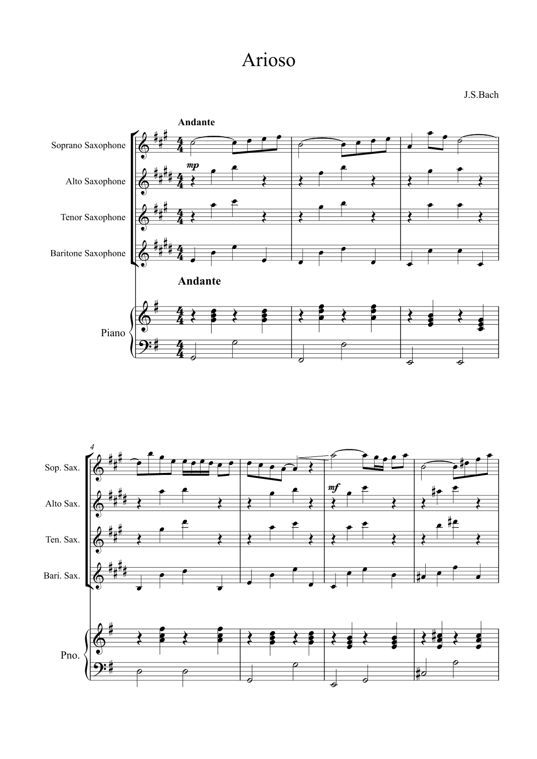 Arioso (arr. Alex Nunes Rodrigues)