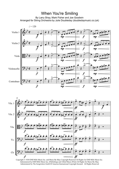When You're Smiling (the Whole World Smiles With You) (arr. Julie Doubleday)