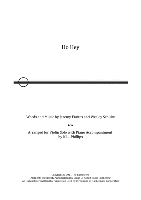 Ho Hey (arr. K.L. Phillips)