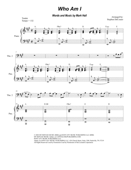 Who Am I (arr. Stephen DeCesare)