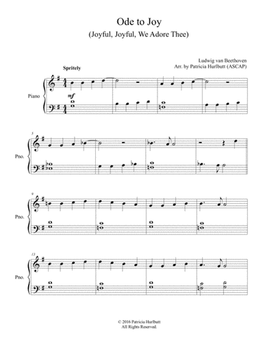 Ode to Joy (Joyful, Joyful, We Adore Thee) (arr. Patricia Hurlbutt)