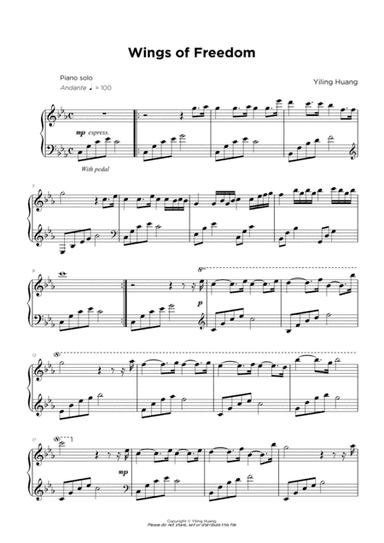 Yiling Huang Piano Solo  Wings of Freedom