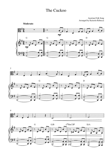 The Cuckoo (arr. Kaiserin Rebecca)