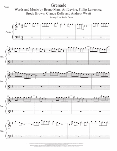 Grenade (arr. Kevin Busse)