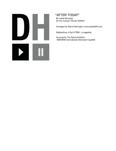 After Today (arr. David Harrington (studioDH))