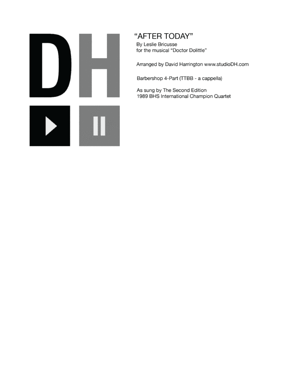 After Today (arr. David Harrington (studioDH))