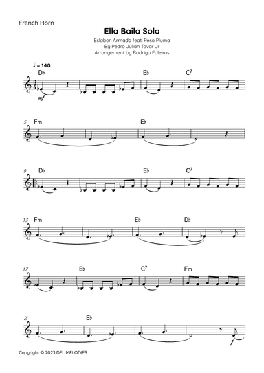 Ella Baila Sola (arr. Rodrigo Faleiros)