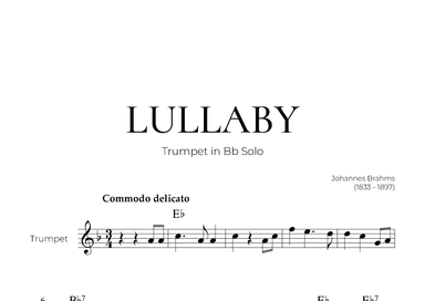 Lullaby (Trumpet Solo) - Johannes Brahms (arr. Pedro Merendi)