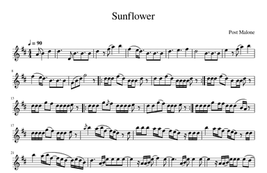 Sunflower (arr. Julia J Mills)