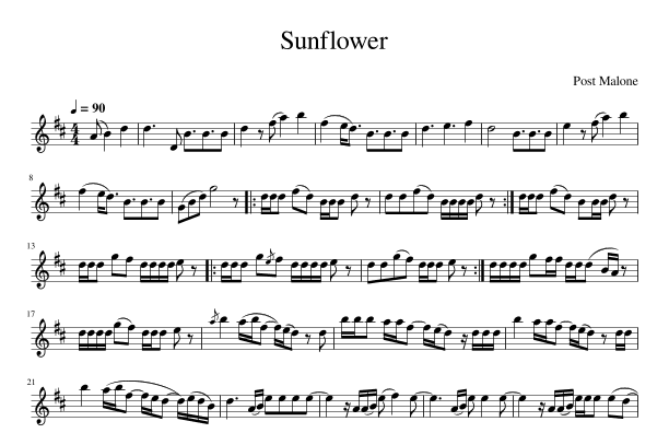 Sunflower (arr. Julia J Mills)